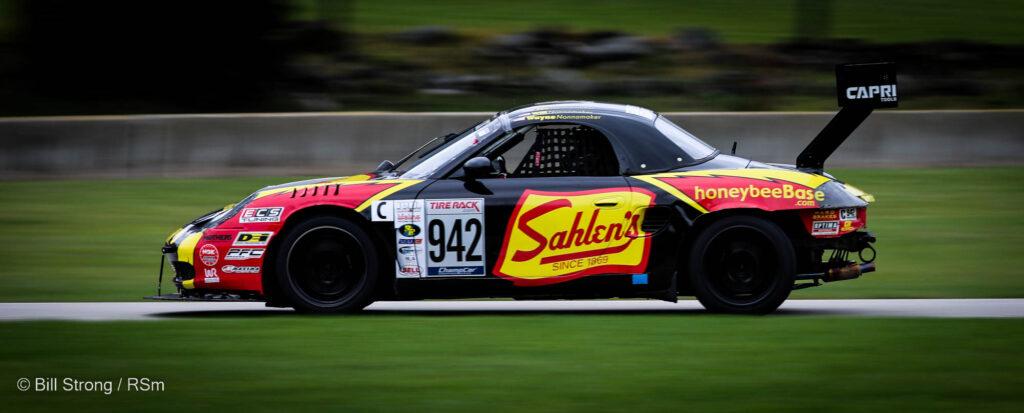 Sehlen's Porsche Boxster at Pitt Race